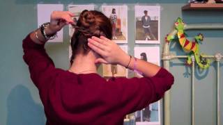 Tutoriel Coiffure n°8   Chignon torsadé pour les fêtes [upl. by Karna297]