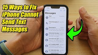 15 Ways to Fix iPhone Cannot Send Text Messages [upl. by Odnalra]