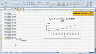 EC3115 Tutorial 3  Calculating Average Annual Growth Rates [upl. by Nakashima]