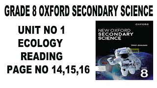 New Oxford Secondary Science Level 8 Unit 1 Ecology Reading Page 141516  Food Chain  Food Web [upl. by Annairt]