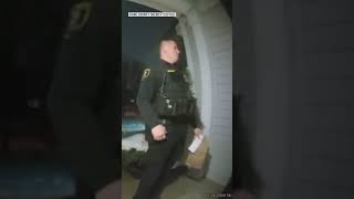 Illinois officer completes food order after arresting delivery driver in Chicago suburb [upl. by Nebuer]