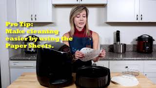 Using the Parchment Papers  Yedi Air Fryer [upl. by Hayimas]