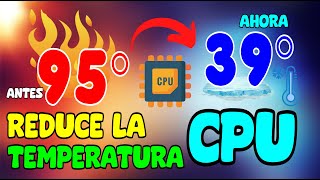 REDUCIR Y BAJAR la TEMPERATURA DE TU CPU fácil y Rápido Método Efectivo🥶 [upl. by Mooney]