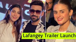 Lafangay Trailer launch with Hira Mani Nazish Jahangir amp Sami Khan [upl. by Lomasi]