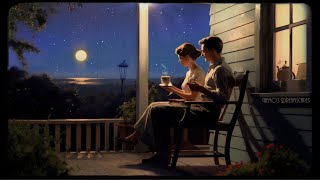 1949 sitting on a porch on a Summer night Oldies playing in another room crickets 6 Hours ASMR [upl. by Siroled512]