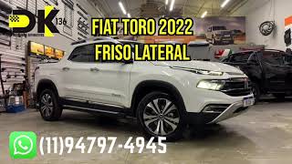 Friso Lateral Alto Relevo Cromado Fiat Toro  Fiat Toro com Friso Lateral  Friso Fiat Toro  DK136 [upl. by Ennavoj]