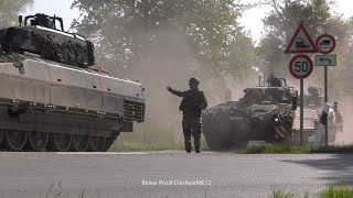 Bundeswehr Manöver PzGrenBtl 33 Schützenpanzer Puma IFV freilaufende Übung FTX Marsch TrÜbPl Bergen [upl. by Ehctav369]