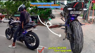 CEAT rad X1  pulsar ns200 fat tyre installation 🤩  pro69 [upl. by Mcquoid]