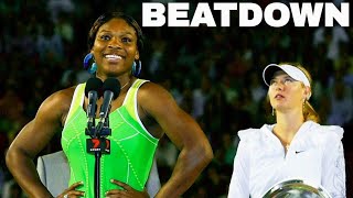 6 Times Serena Destroyed Sharapova  SERENA WILLIAMS FANS [upl. by Anilocin774]