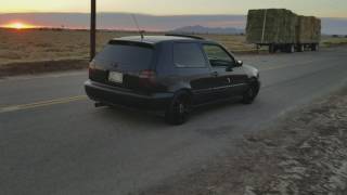 MK3 12v VW GTI VR6 Straight Piped Rev and Drive Off Volume Warning [upl. by Skelly]