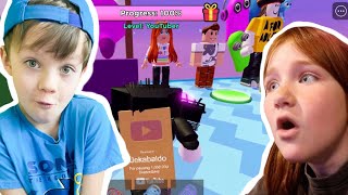 Jessy plays A for ADLEY Roblox Obby and gets Golden Play Button PART 2 [upl. by Babbette]