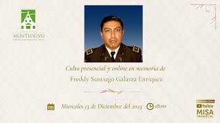 Culto presencial y online en memoria de Freddy Santiago Galarza Enriquez [upl. by Milinda]