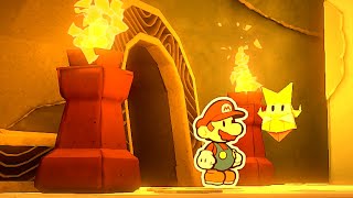 Earth Vellumental Temple  Paper Mario The Origami King Walkthrough [upl. by Edrahs]