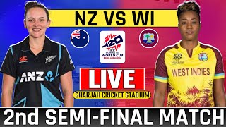 Live NewZealand Womens vs Westindies Womens T20 World Cup 2nd SemiFinal  Today Live Cricket Match [upl. by Gunzburg]