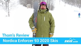 Thoms ReviewNordica Enforcer 93 Skis 2020Skiscom [upl. by Akilak]