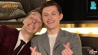 benedict cumberbatch babysitting tom holland for 15 minutes straight [upl. by Aiciled]