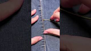 Quick Fix Easy Method to Repair Ripped Jeans😱😲shorts factsinhindi viral [upl. by Millian]