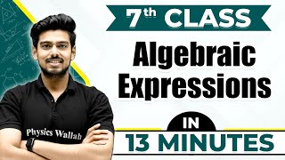 Algebric Expression  Cheat Sheet Series For Class 7th [upl. by Arihaz398]