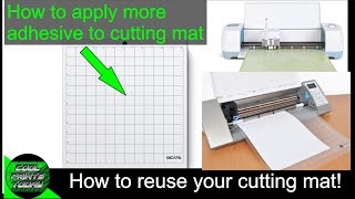 How To Reuse Your Cutting Mats From Silhouette amp Cricut By Appling A Special Adhesive to The Mat [upl. by Karlyn887]