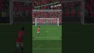 Fabianski wrong read penalty Rashford 😱ps5 fc24 shorts [upl. by Akinohs]