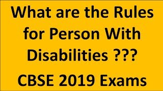 Exemptions Concessions extended to Persons with Benchmark Disabilities for Class XXII Examinations [upl. by Lavinie422]