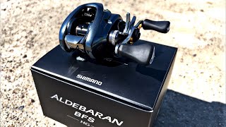 Shimano Aldebaran BFS UnboxingTesting JDM Reel [upl. by Nnaed]