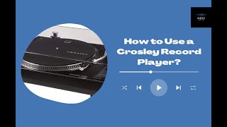 How to Use a Crosley Record Player [upl. by Attiuqehs]