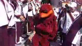 Virginia Tech Hokie Bird performing Crank That Soulja Boy [upl. by Ennayelsel426]