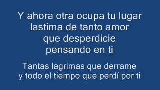 Lastima De Tanto Amor Original Letra [upl. by Onitrof447]