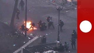 Unseen footage Snipers fire at Maidan protesters during Kiev riots [upl. by Jacqueline]