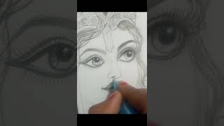 Durga puja special drawing 🙏🙏 trending art shorts durgapuja navratri [upl. by Nonnelg]