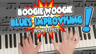 You Can Improvise  How to Solo and Play Blues Scales  Boogie Woogie Licks Piano Tutorial Lesson [upl. by Eelrak]