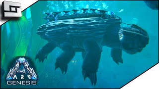 Taming A Megachelon And Building A Cheaty Tek Platform In Ark Genesis E12 [upl. by Rosenzweig961]