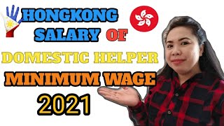 Domestic Helper Salary in Hongkong Magkano Sahod ng domestic helper sa hongkong [upl. by Bonner]