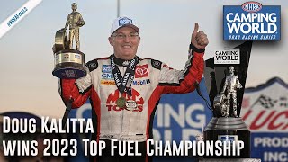 Doug Kalitta wins 2023 Top Fuel Championship [upl. by Naujud906]