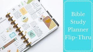 HAPPY PLANNER Bible Study Planner Update  FlipThru  Bible Journaling [upl. by Eves13]