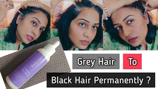 Covert Grey Hair into Black Permanently  1 DARKENYL Hair Serum  Non Sponsored 100 Honest Review [upl. by Cypro3]