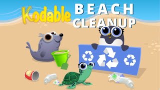 Introduction to Kodable Hour of Code  Beach Cleanup [upl. by Kersten687]