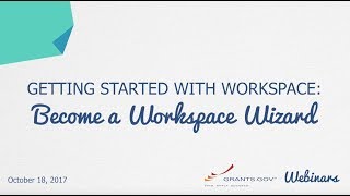 WEBINAR  Oct 18 2017 Getting Started with Workspace Become a Workspace Wizard Promo [upl. by Dyann]