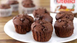 Nutella Chocolate Muffins Recipe [upl. by Auliffe182]