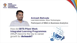 What made Avinash choose BITS Pilani WILP for an MBA in Business Analytics [upl. by Gluck]