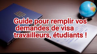 Guide Ultime pour remplir facilement les demandes de Visa  Travailleur et Étudiant  IMM 5257 [upl. by Coveney381]