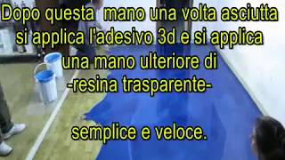 videocorso pavimento in resina blu [upl. by Nnaeoj]