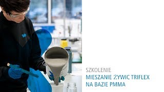 Mieszanie żywic Triflex na bazie PMMA [upl. by Nnyltiak578]