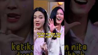 ketika Eca dan Nita Gunawan joget tiktok eca desta nitagunawan komedi [upl. by Anirres]