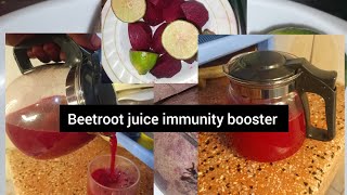 HOW TO MAKE BEETROOT JUICE MIXED WITH LIME 🍋‍🟩 AND PINEAPPLE 🍍theroamingcook suzyshomestead [upl. by Runkel]