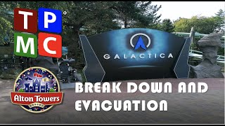 Alton Towers  Octoberfest  Galactica breakdown and evacuation [upl. by Iah524]