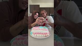 Adorable Gender Reveal With Cake 💕🎂💙 [upl. by Hettie940]