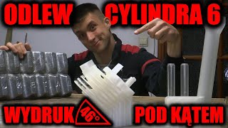 ODLEW CYLINDRA WYDRUKOWANEGO POD KĄTEM 46°  CYLINDER 6 🦟29 [upl. by Korns]