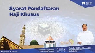 Tata Cara Pendaftaran Haji Khusus Plus  ESQ Tours amp Travel [upl. by Mafalda]